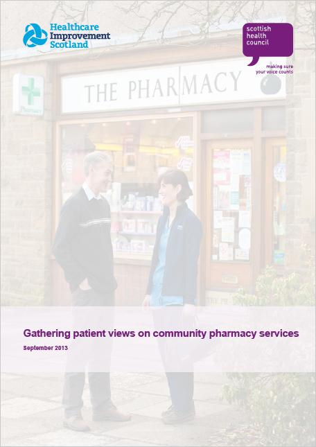 Gathering patient views on community pharmacy services