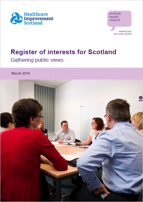 Gathering public views on a register of interests for Scotland