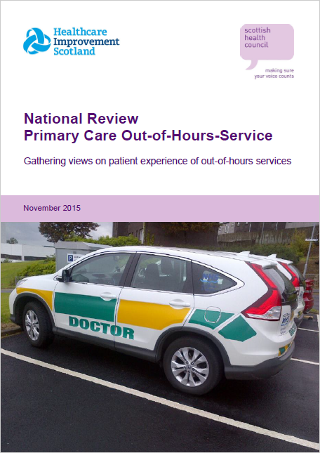 Gathering views on patient experience of out-of-hours services
