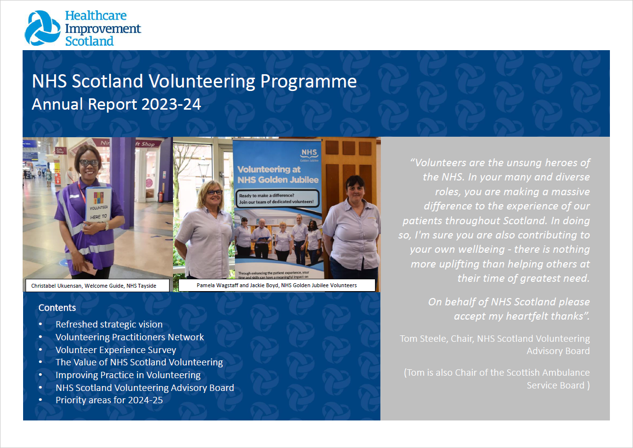 NHS Scotland Volunteering Programme Annual Report 2023-24